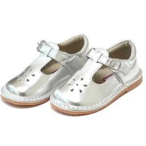 Joy Metallic Leather T-Strap Mary
Jane